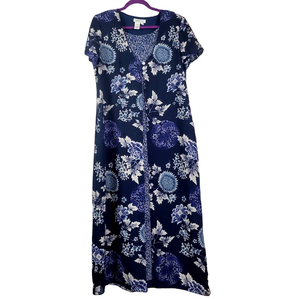 Coldwater Creek Paisley‎ Maxi Dress Size 14